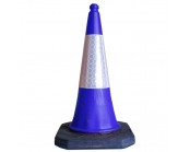 750mm Road Cone Blue